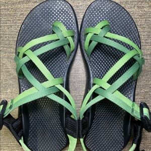 Chaco Lime Green ZX2 Yampa Prep Sandals with Vibram Soles